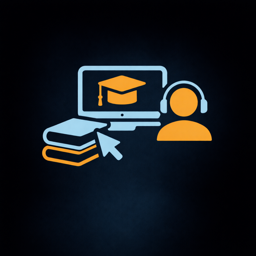 Icono del curso de gestión administrativa y herramientas digitales accesibles